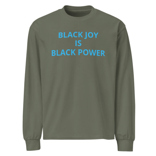 Black Joy Is Black Power - Premium heavyweight long sleeve shirt - Image 10