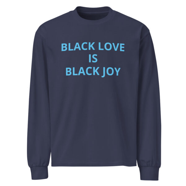 Black Love Is Black Joy - Premium heavyweight long sleeve shirt - Image 10