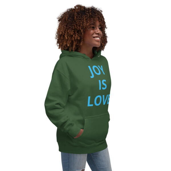 Joy Is Love (front) & Love Is Joy (back) - Unisex Hoodie - Image 10