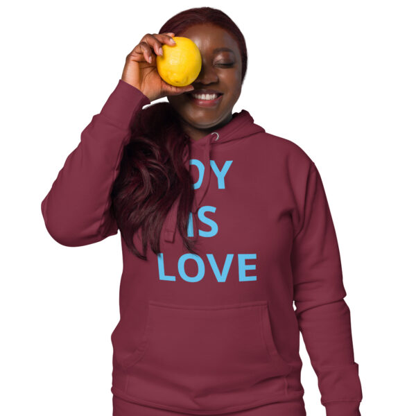 Joy Is Love (front) & Love Is Joy (back) - Unisex Hoodie - Image 31