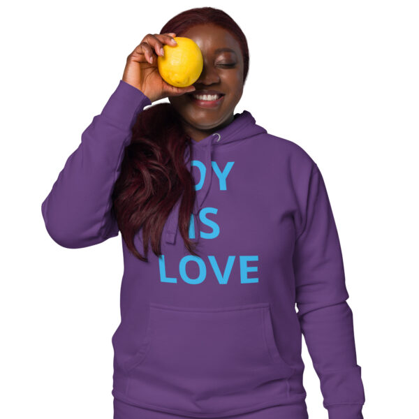 Joy Is Love (front) & Love Is Joy (back) - Unisex Hoodie - Image 33