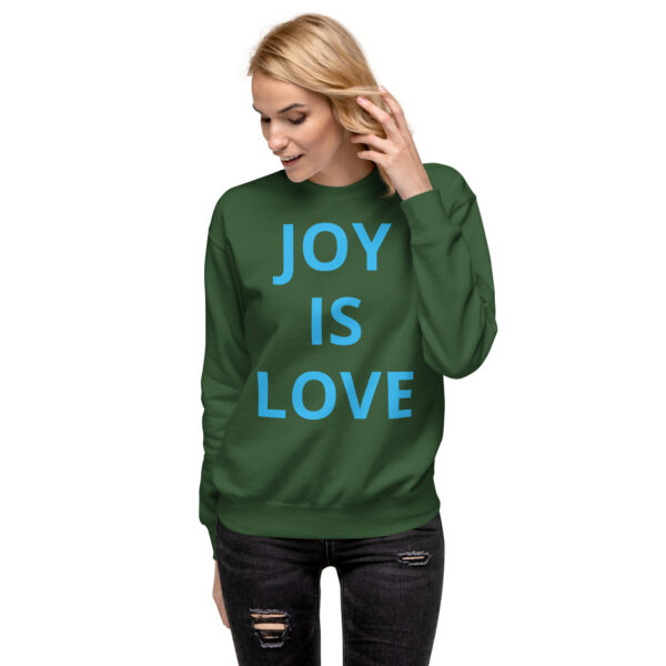 Joy Is Love (front) & Love Is Joy (back) - Unisex Premium Sweatshirt - Image 68