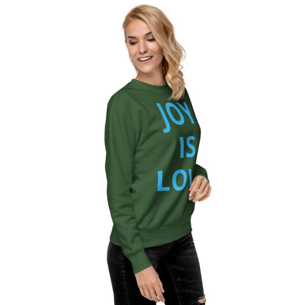 Joy Is Love (front) & Love Is Joy (back) - Unisex Premium Sweatshirt - Image 71